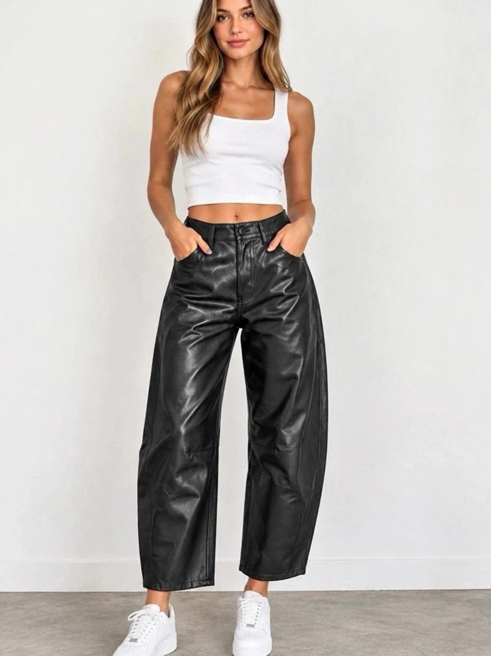 bohme Wide Leg Pants Black Size L
